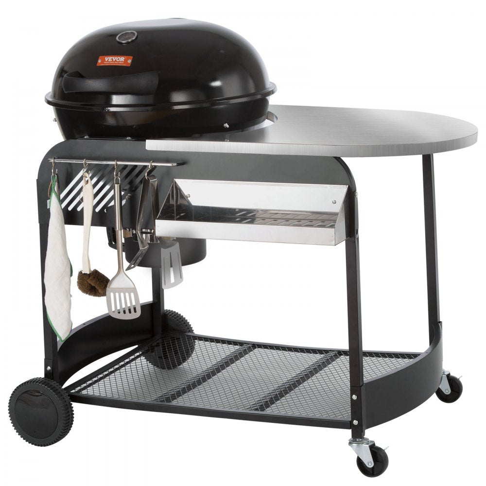 KY22022C-TC - 21-Inch VEVOR Charcoal Grill with Easy Cleanup & Storage