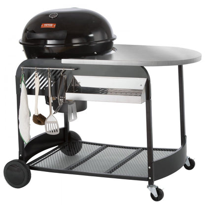 KY22022C-TC - 21-Inch VEVOR Charcoal Grill with Easy Cleanup & Storage