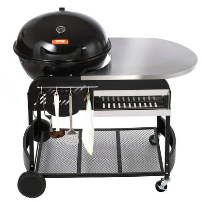 KY22022C-TC - 21-Inch VEVOR Charcoal Grill with Easy Cleanup & Storage