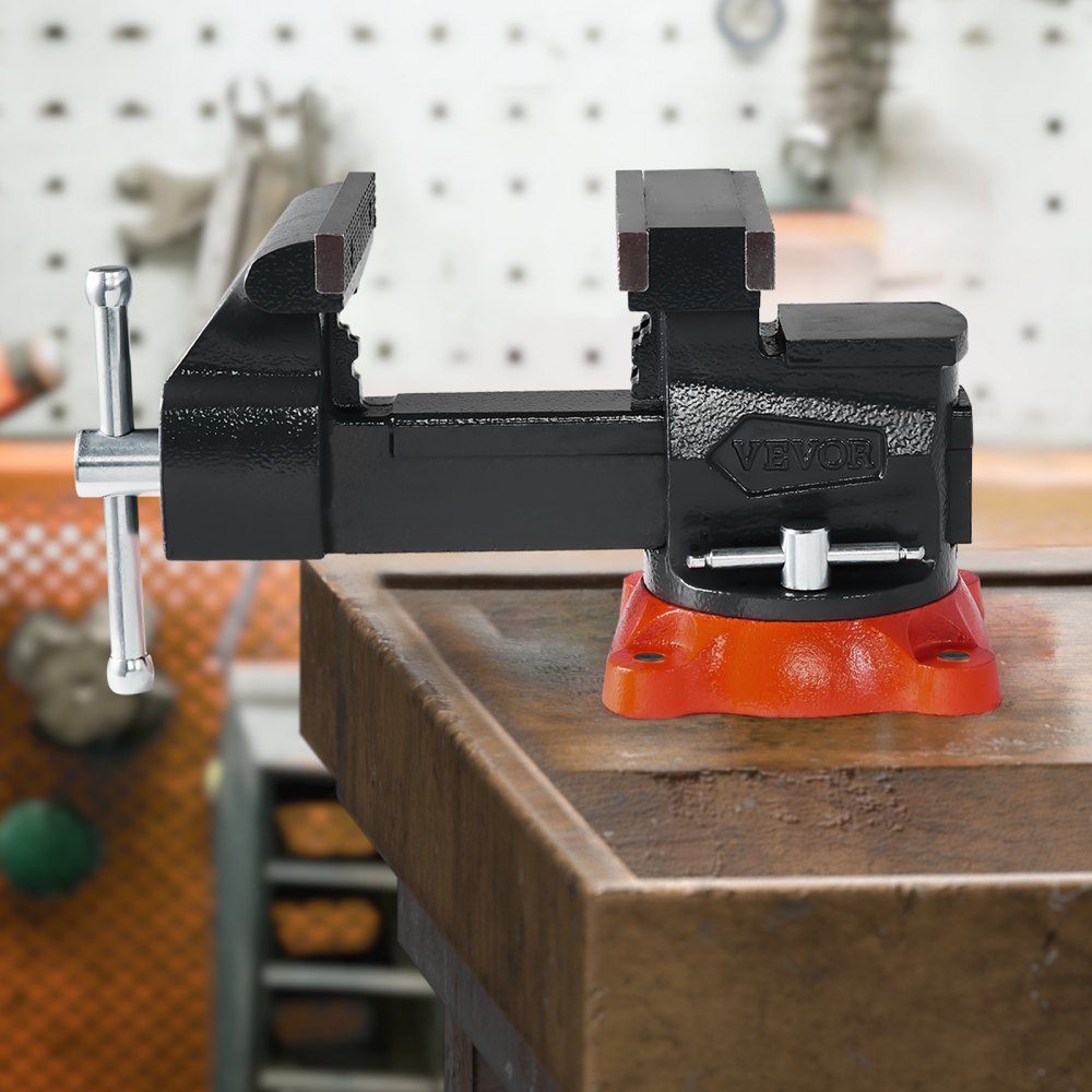 9555 - 5.5" Durable Cast Iron Bench Vise with 360° Rotation