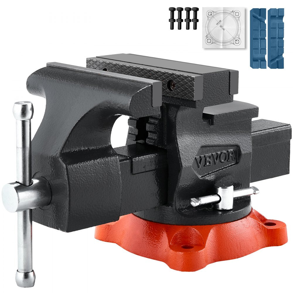 9555 - 5.5" Durable Cast Iron Bench Vise with 360° Rotation