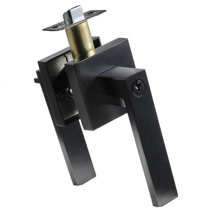 D921-ET-BLK(1PC) - Key-Locking Reversible Zinc Alloy Entry Lever Handle