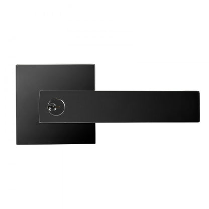 D921-ET-BLK(1PC) - Key-Locking Reversible Zinc Alloy Entry Lever Handle