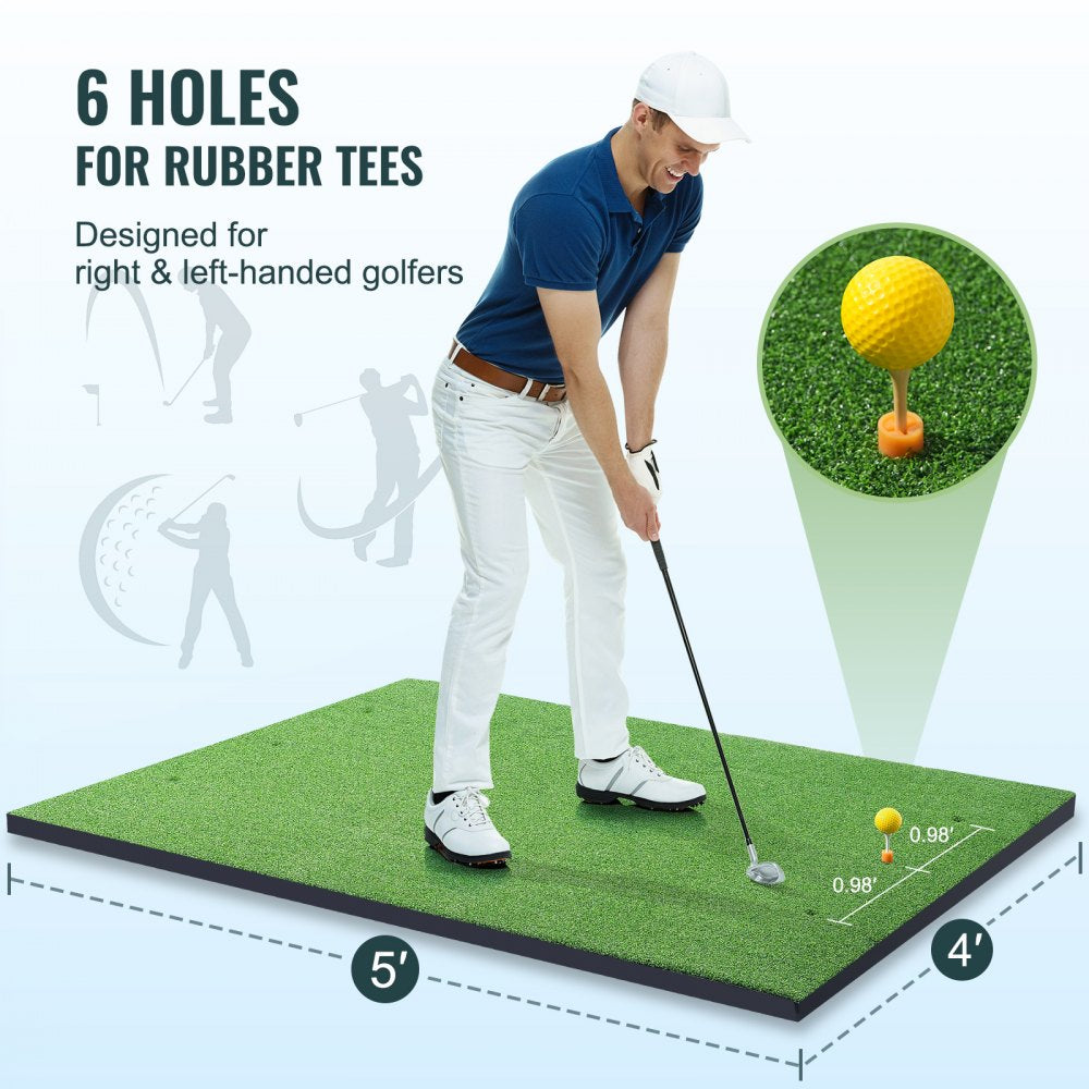 GP100504 - 22MM Golf Hitting Mat with Non-Slip Base & Tees