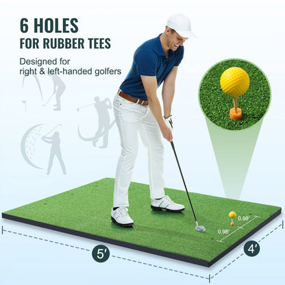 GP100504 - 22MM Golf Hitting Mat with Non-Slip Base & Tees