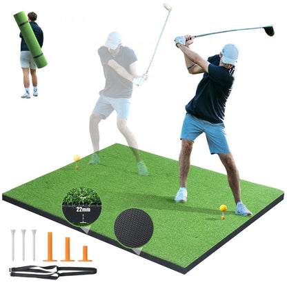 GP100504 - 22MM Golf Hitting Mat with Non-Slip Base & Tees