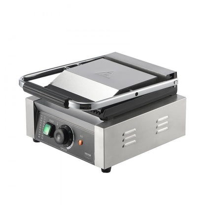 HT-811 - 8.9"x9" Stainless Steel Panini Press for Grilling with Precise Control