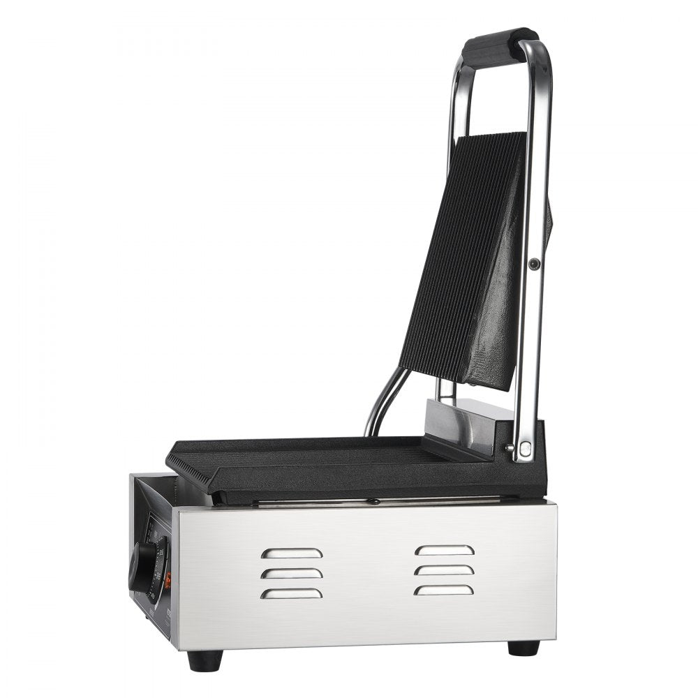 HT-811 - 8.9"x9" Stainless Steel Panini Press for Grilling with Precise Control