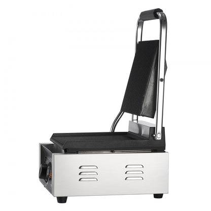 HT-811 - 8.9"x9" Stainless Steel Panini Press for Grilling with Precise Control