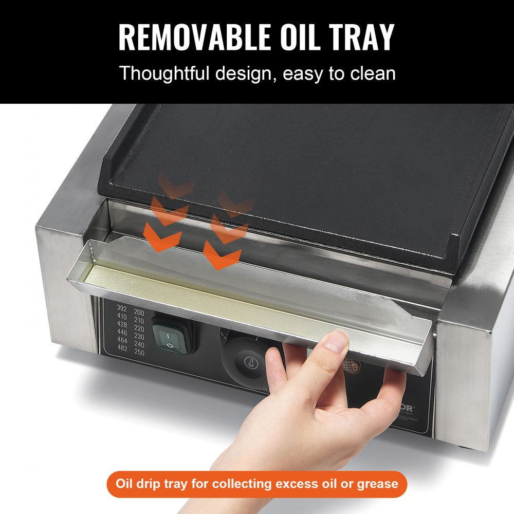 HT-811A - Efficient 8.9"x9" Electric Panini Press with Temperature Control