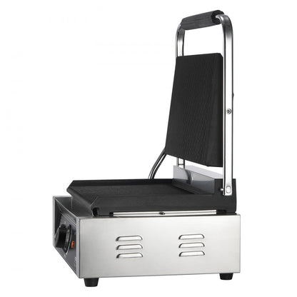 HT-811E - 14"x9" Stainless Steel Panini Press with Temperature Control