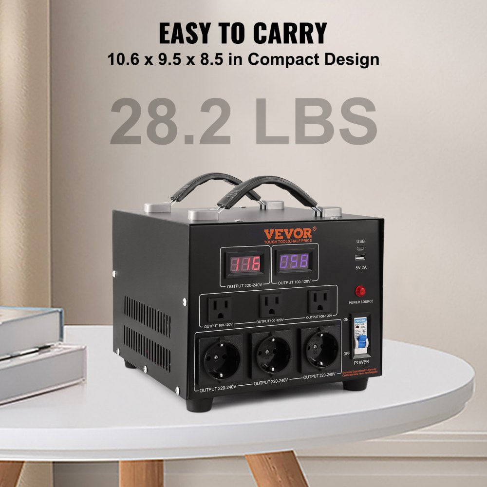 SV-5000VA - 5000W Dual Voltage Converter for Home & Commercial Use