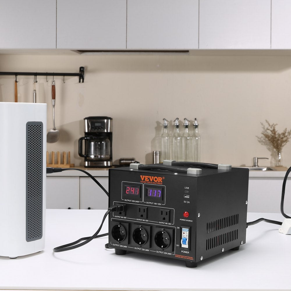 SV-5000VA - 5000W Dual Voltage Converter for Home & Commercial Use