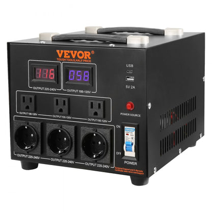 SV-5000VA - 5000W Dual Voltage Converter for Home & Commercial Use
