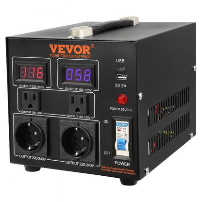 SV-500VA - 500W VEVOR Voltage Converter for 110/220V Appliances