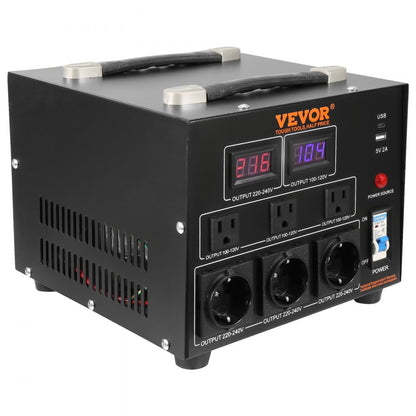 SV-3000VA - Heavy-Duty Voltage Converter Transformer 3000W for 110/220V