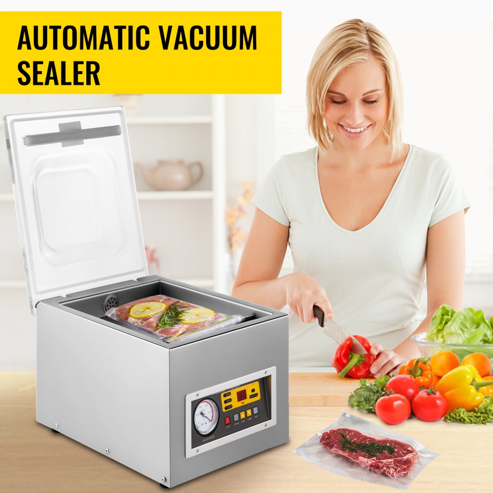 DZ-260S - Digital Vacuum Sealer with Transparent Lid for Food Preservation