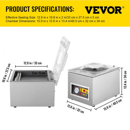 DZ-260S - Digital Vacuum Sealer with Transparent Lid for Food Preservation