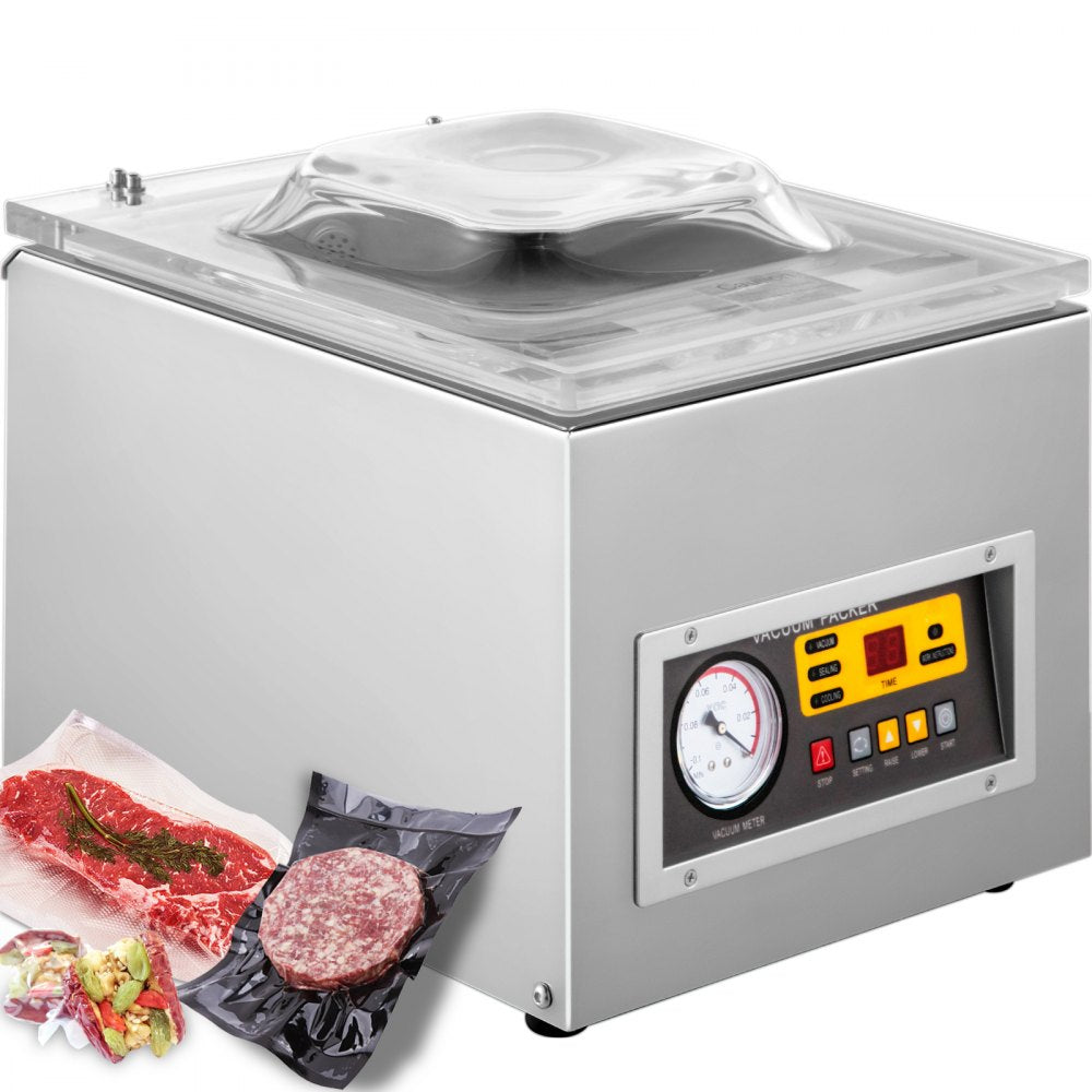 DZ-260S - Digital Vacuum Sealer with Transparent Lid for Food Preservation