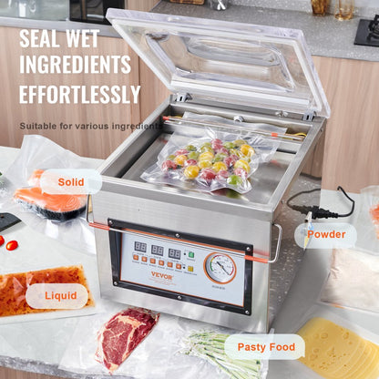 DZ-260C-V1 - Commercial-Grade Chamber Vacuum Sealer with 6m³/h Pump