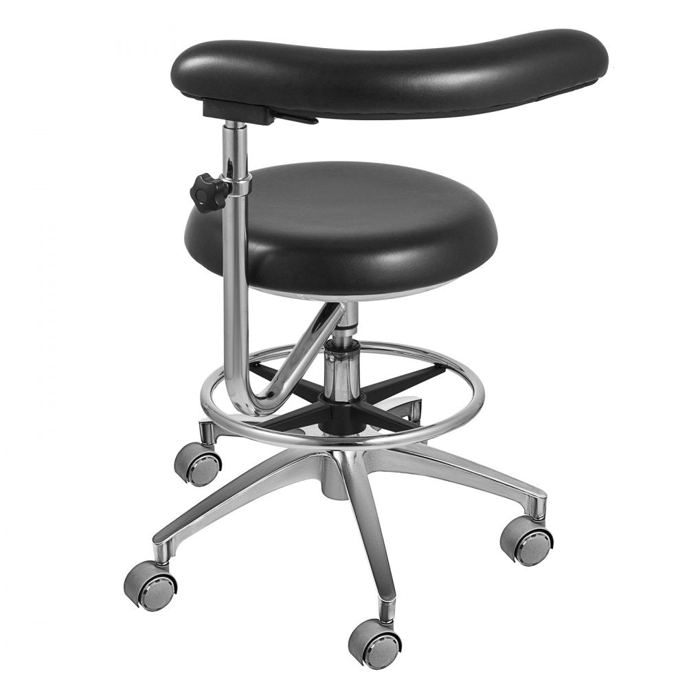 010724698746 - Ergonomic Dental Assistant Chair with Adjustable Footrest, Comfort Design