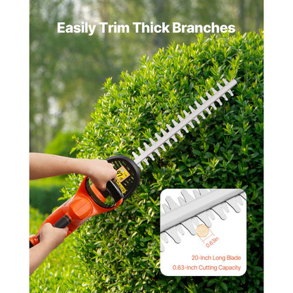 M0E-17ET-510 - Lightweight 20-Inch Cordless Hedge Trimmer for Easy Branch Trimming