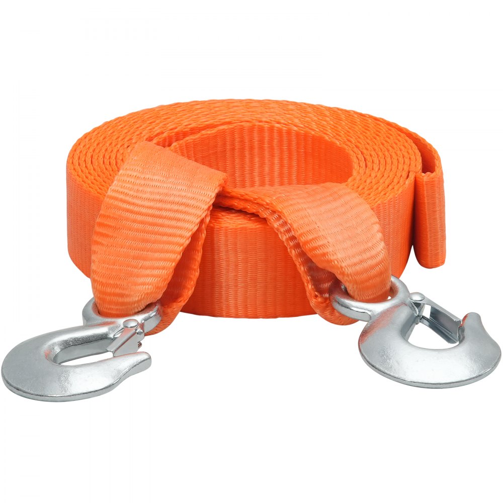 LC-TP01 - Heavy-Duty 2"x20' Tow Strap with Hooks for Safe Recovery