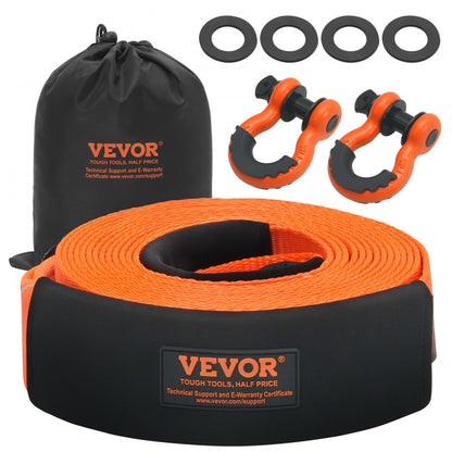 LC-RK02 - 3" x 30 ft Heavy-Duty Tow Strap Recovery Kit for Tough Terrain