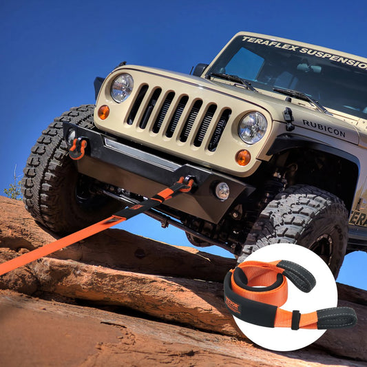 LC-TR02 - 3" x 8' Heavy-Duty Recovery Tow Strap, 36,000 lbs Capacity