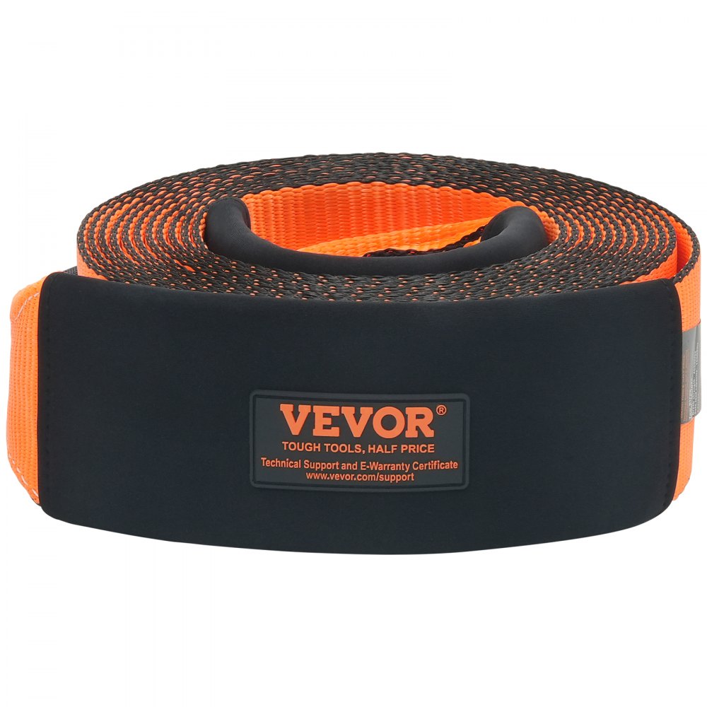 LC-TR03 - Heavy-Duty 4" x 30' Tow Strap, 46,500 lbs Strength