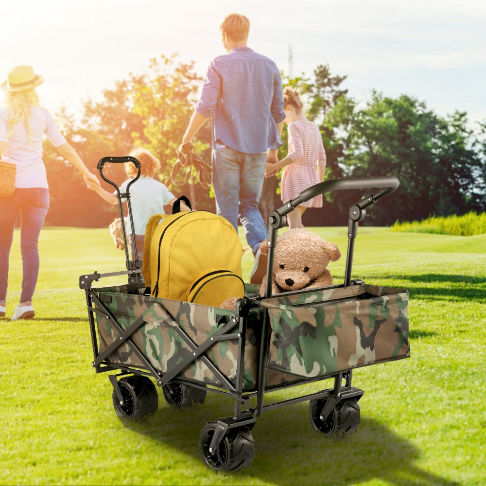 VV-CWC-CAM - 220 lb Capacity Collapsible Wagon with Removable Canopy