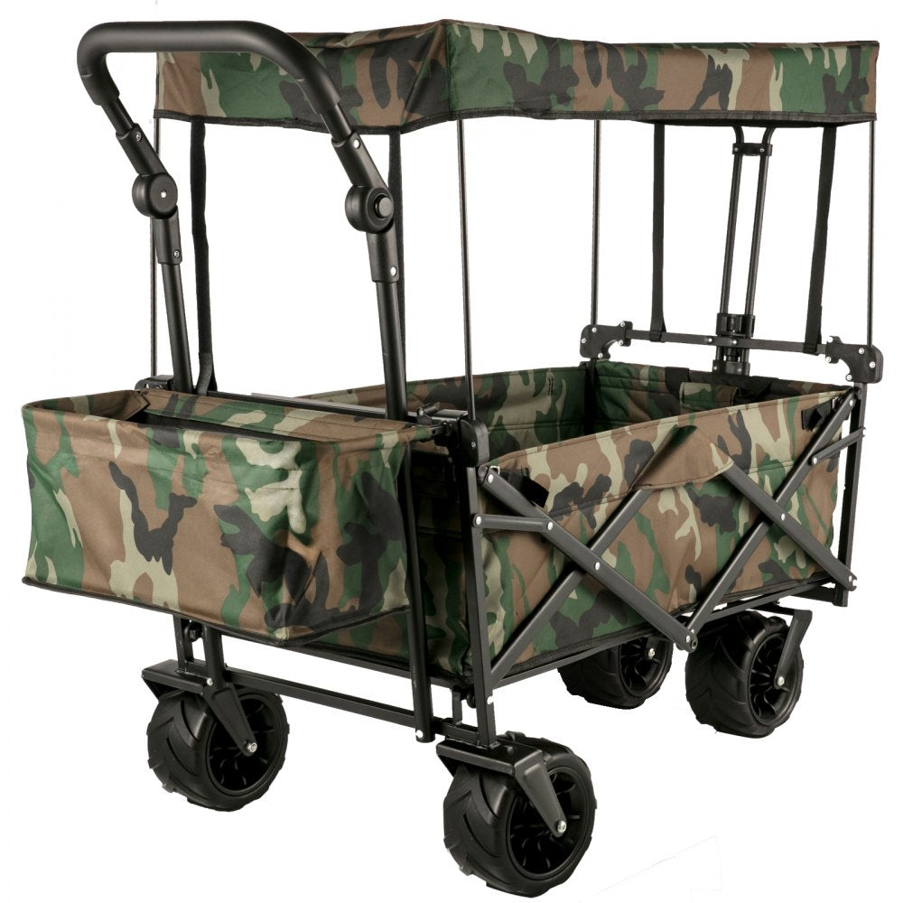 VV-CWC-CAM - 220 lb Capacity Collapsible Wagon with Removable Canopy
