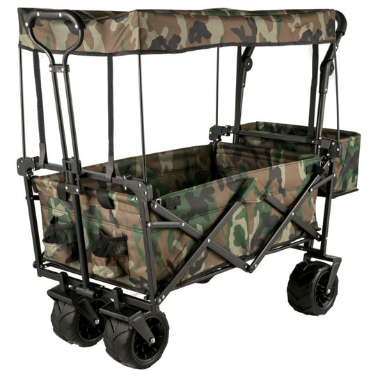 VV-CWC-CAM - 220 lb Capacity Collapsible Wagon with Removable Canopy