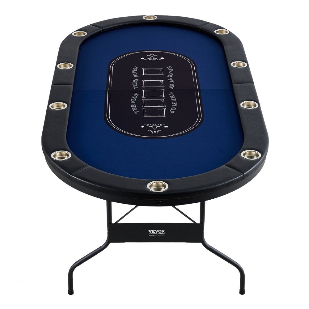 SUS-8442 - 84" Foldable Poker Table for Easy Home Gaming