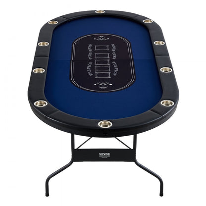 SUS-8442 - 84" Foldable Poker Table for Easy Home Gaming