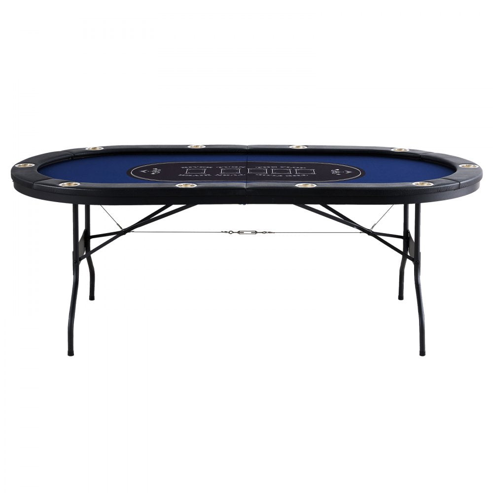 SUS-8442 - 84" Foldable Poker Table for Easy Home Gaming