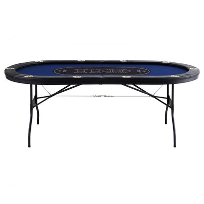 SUS-8442 - 84" Foldable Poker Table for Easy Home Gaming