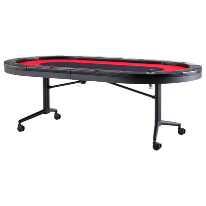 GT806 - 7-8 Player Foldable Poker Table, 90" for Easy Storage