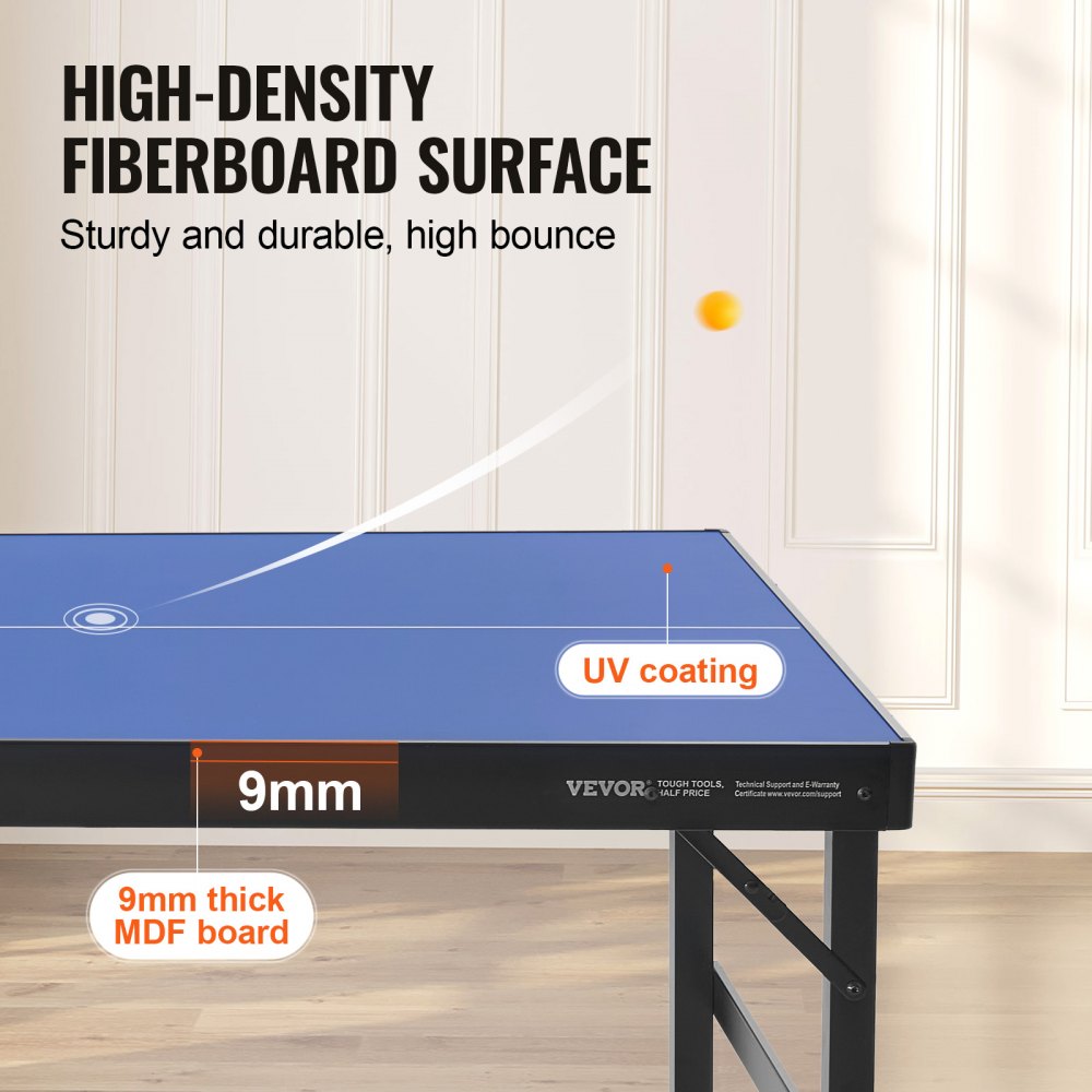VT001 - 60" Folding Table Tennis Set for Family Fun