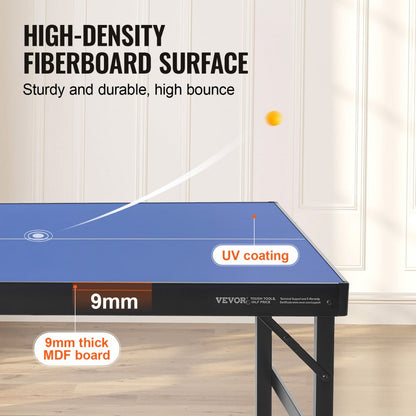 VT001 - 60" Folding Table Tennis Set for Family Fun