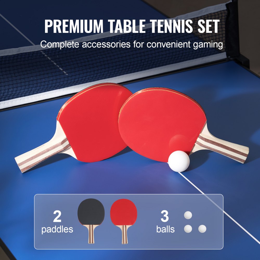 VT001 - 60" Folding Table Tennis Set for Family Fun