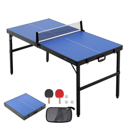 VT001 - 60" Folding Table Tennis Set for Family Fun