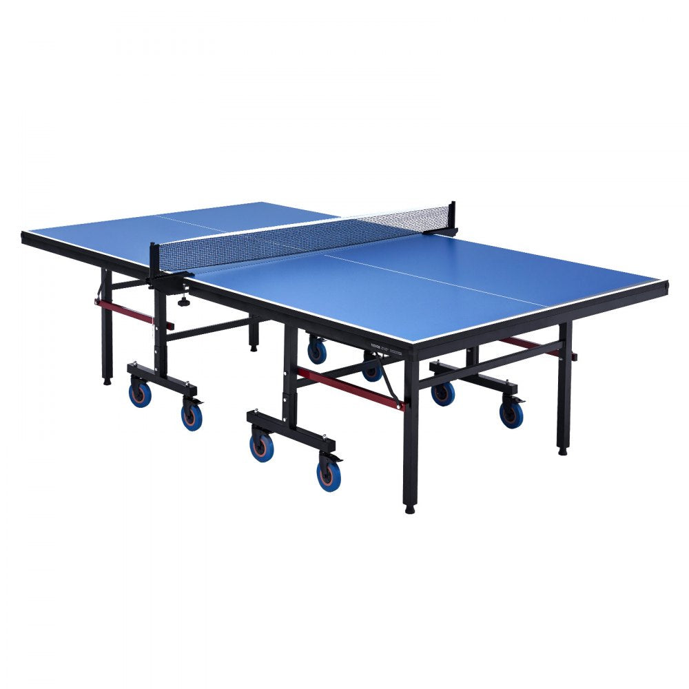 VT002-25 - Competition-Grade Ping Pong Table 107.9" with Lockable Casters