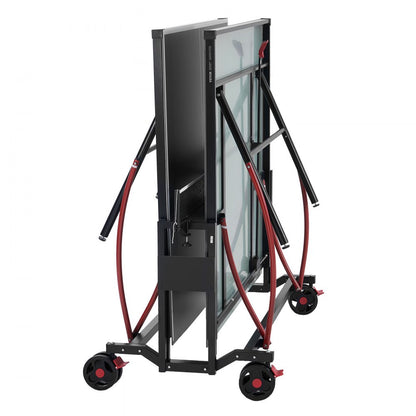 VT003 - Durable 107.9" Outdoor Ping Pong Table with Lockable Casters