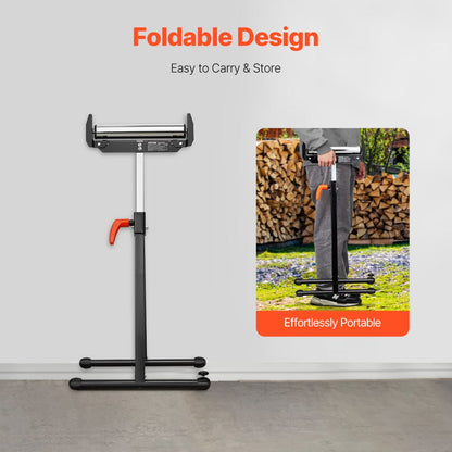 YH-RS004EI - Heavy-Duty Adjustable Roller Stand 27-43 in, 250 lb Capacity