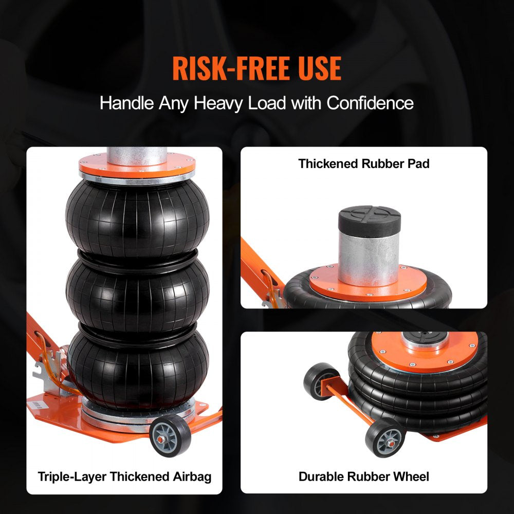 ZG-C+ - 3 Ton Pneumatic Air Jack with Adjustable Handle for Easy Vehicle Lifting