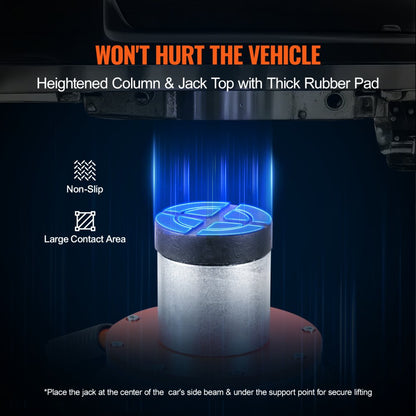 ZG-G(A)+ - Portable 3 Ton Air Jack with Non-Slip Rubber Pads