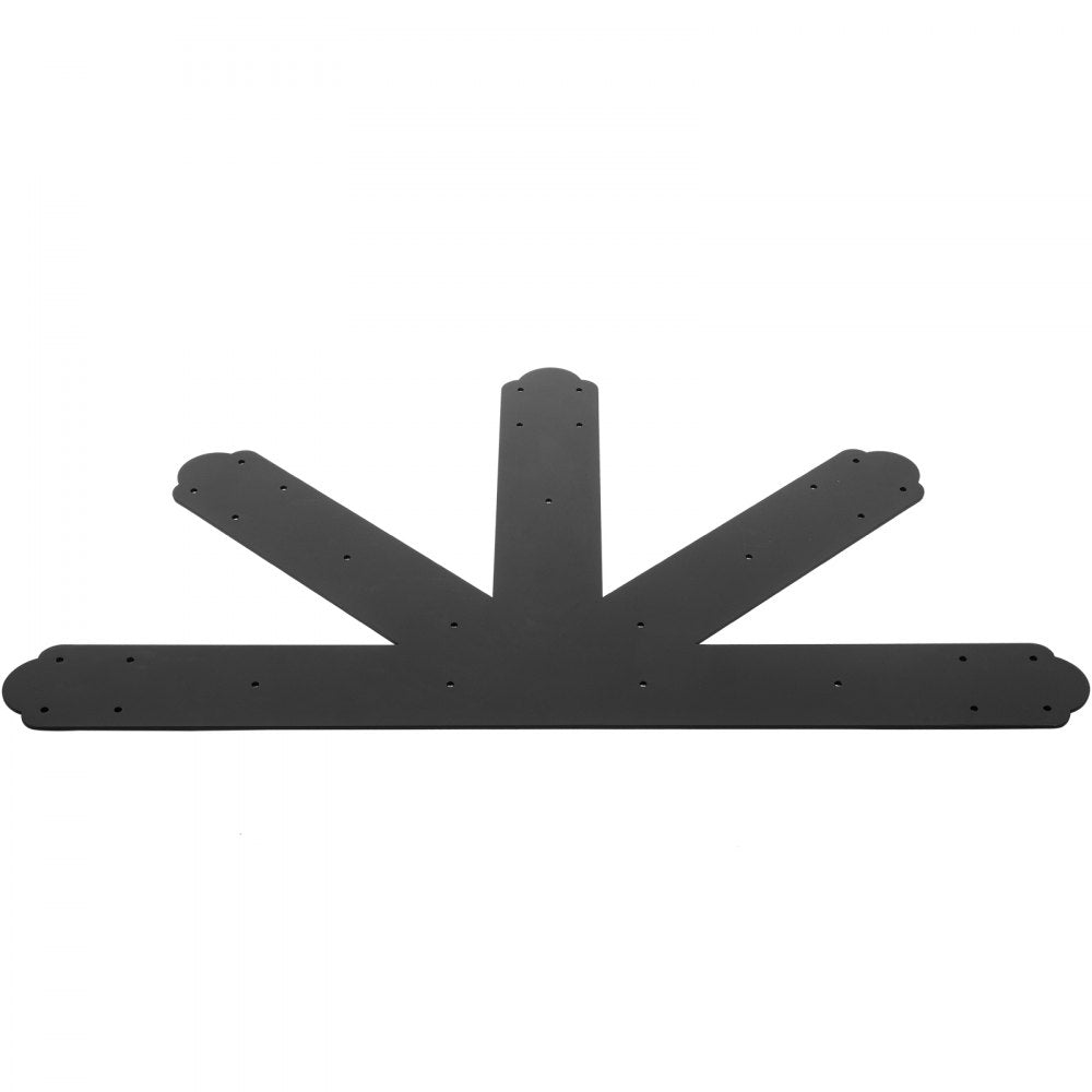 010514789773 - 4mm Black Steel Gable Plate with 29 Mounting Holes