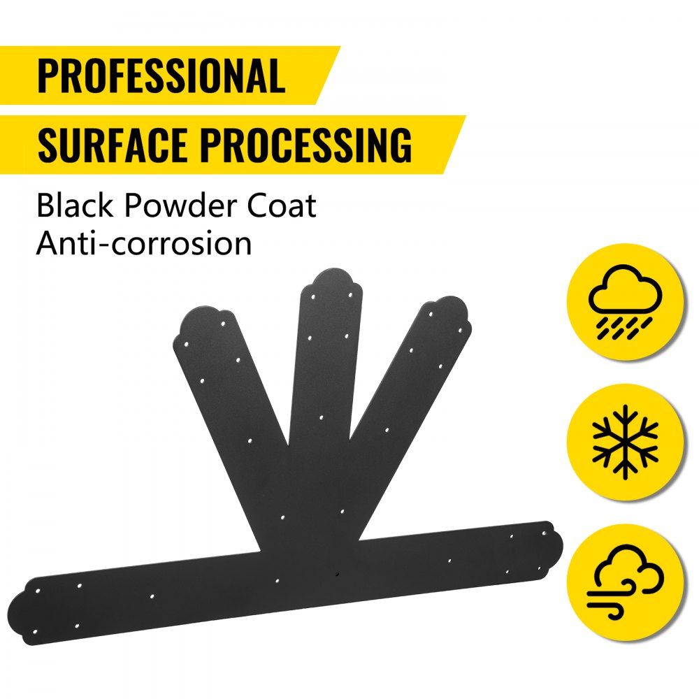 010396852184 - 4mm Steel Gable Plate for Secure Beam Connections
