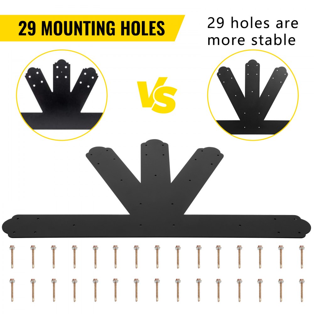 010396852184 - 4mm Steel Gable Plate for Secure Beam Connections
